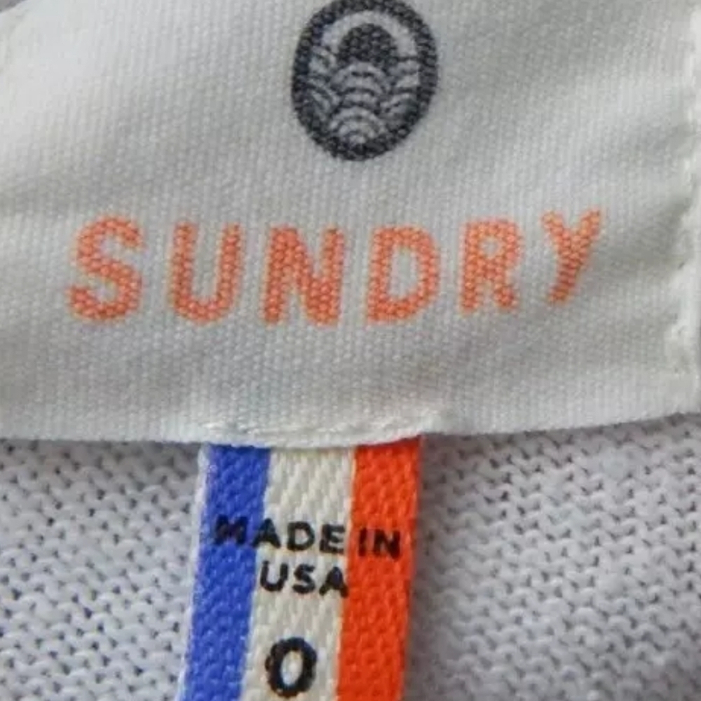 Sundry White Star Print Sweatshirt - Picture 2 of 4